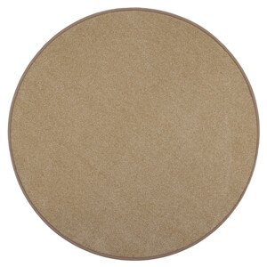Kusový koberec Eton béžový 70 kruh - 160x160 (průměr) kruh cm Vopi koberce