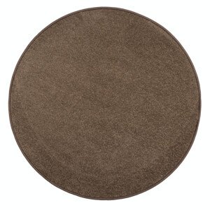 Kusový koberec Eton hnědý 97 kruh - 57x57 (průměr) kruh cm Vopi koberce
