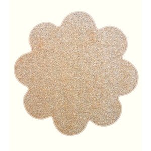 Kusový koberec Eton béžový květina - 120x120 kytka cm Vopi koberce