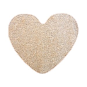 Kusový koberec Eton béžový srdce - 100x120 srdce cm Vopi koberce