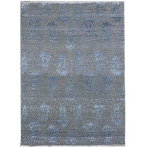 Ručně vázaný kusový koberec Diamond DC-EKT 10 Silver/blue - 245x305 cm Diamond Carpets koberce