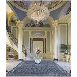 Ručně vázaný kusový koberec Diamond DC-OC Denim blue/silver - 245x305 cm Diamond Carpets koberce