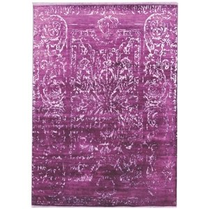 Ručně vázaný kusový koberec Diamond DC-JK 2 Purple/silver (overdye) - 180x275 cm Diamond Carpets koberce