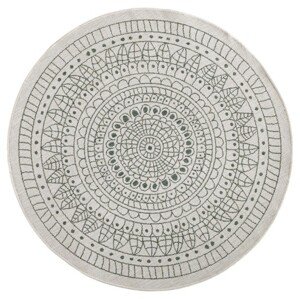 Kusový koberec Twin-Wendeteppiche 103103 creme grün kruh – na ven i na doma - 100x100 (průměr) kruh cm NORTHRUGS - Hanse Home koberce