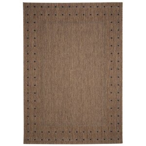 Kusový koberec FLOORLUX Coffee/Black 20329 – na ven i na doma - 80x150 cm Devos koberce