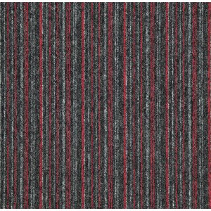 Kobercový čtverec Sonar Lines 4520 červenočerný - 50x50 cm Balta koberce