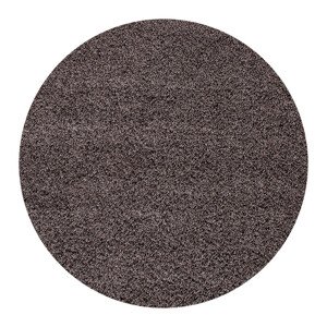 Kusový koberec Dream Shaggy 4000 taupe kruh - 120x120 (průměr) kruh cm Ayyildiz koberce