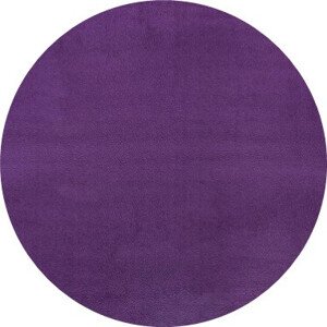 Kusový koberec Fancy 103005 Lila - fialový kruh - 133x133 (průměr) kruh cm Hanse Home Collection koberce