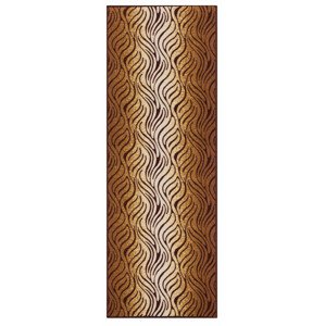 Protiskluzový běhoun na míru Zel 1014 Brown - šíře 80 cm Berfin Dywany