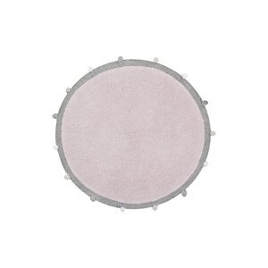 Přírodní koberec, ručně tkaný Bubbly Soft Pink - 120x120 (průměr) kruh cm Lorena Canals koberce