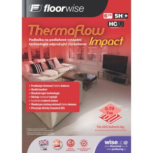 Podložka pod koberec Floorwise Thermaflow Impact - Rozměr na míru, šíře 133 cm cm Floorwise