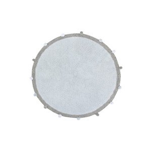 Pro zvířata: Pratelný koberec Bubbly Soft Blue - 120x120 (průměr) kruh cm Lorena Canals koberce