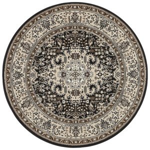 Kruhový koberec Mirkan 104439 Cream/Brown - 160x160 (průměr) kruh cm Nouristan - Hanse Home koberce