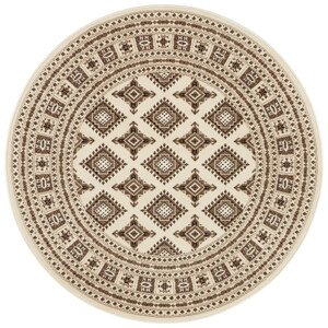 Kruhový koberec Mirkan 104110 Cream - 160x160 (průměr) kruh cm Nouristan - Hanse Home koberce