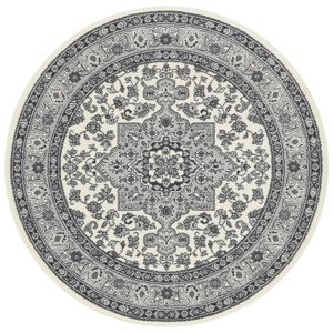 Kruhový koberec Mirkan 104107 Cream/Grey - 160x160 (průměr) kruh cm Nouristan - Hanse Home koberce
