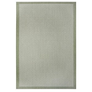 Kusový koberec Mujkoberec Original Flatweave 104824 Green/Cream – na ven i na doma - 80x150 cm Mujkoberec Original