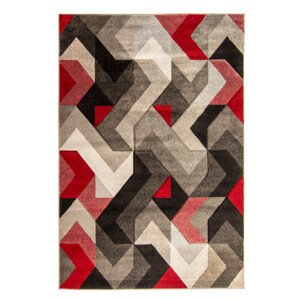 Kusový koberec Hand Carved Aurora Grey/Red - 200x290 cm Flair Rugs koberce