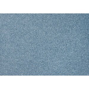 Metrážový koberec Satine 751 (KT) sv.modré, zátěžový - Kruh s obšitím cm Lano