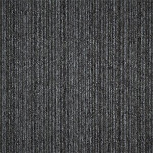 Kobercový čtverec Coral Lines 60345-50 šedo-černý - 50x50 cm Tapibel