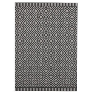 Kusový koberec Mujkoberec Original Mia 103520 Black Creme – na ven i na doma - 120x170 cm Mujkoberec Original
