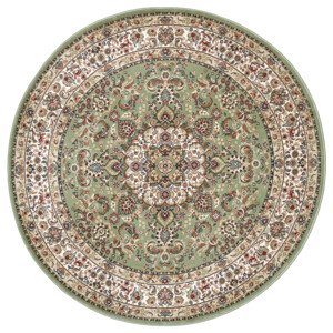 Kusový koberec Herat 105277 Sage green Cream kruh - 160x160 (průměr) kruh cm Nouristan - Hanse Home koberce