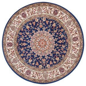 Kusový koberec Herat 105279 Blue Cream kruh - 160x160 (průměr) kruh cm Nouristan - Hanse Home koberce