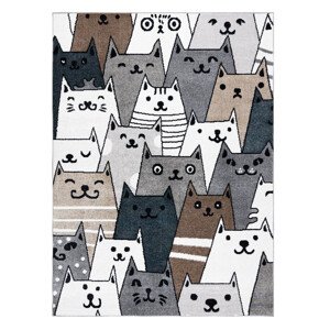Dětský kusový koberec Fun Gatti Cats multi - 140x190 cm Dywany Łuszczów