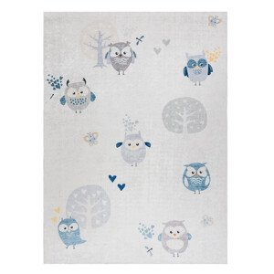 Dětský kusový koberec Bambino 1161 Owls grey - 160x220 cm Dywany Łuszczów