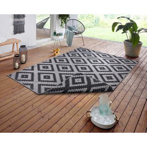 Kusový koberec Twin-Wendeteppiche 105461 Night Silver – na ven i na doma - 80x250 cm NORTHRUGS - Hanse Home koberce
