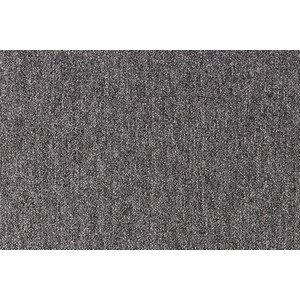 Metrážový koberec Cobalt SDN 64050 - AB tmavý antracit, zátěžový - Kruh s obšitím cm Tapibel