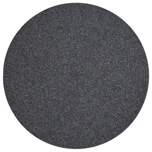 Kusový koberec Braided 105550 Dark Grey kruh – na ven i na doma - 150x150 (průměr) kruh cm NORTHRUGS - Hanse Home koberce