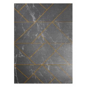 Kusový koberec Emerald geometric 1012 grey and gold - 160x220 cm Dywany Łuszczów