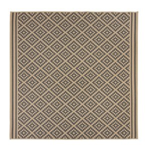 Kusový koberec Florence Alfresco Moretti Beige/Anthracite čtverec  - 200x200 cm Flair Rugs koberce
