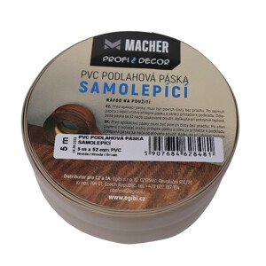 PVC podlahová páska SAMOLEPÍCÍ hnědá - Délka: 5 m Macher