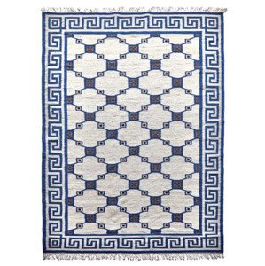 Ručně vázaný kusový koberec Geo DESP P82 Silver Blue - 120x170 cm Diamond Carpets koberce