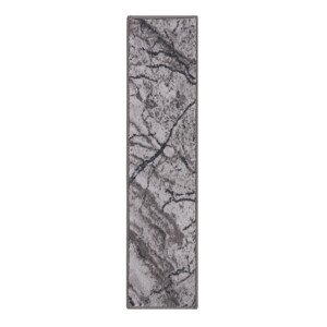Běhoun na míru Marble 19 šedý - šíře 100 cm Spoltex koberce Liberec