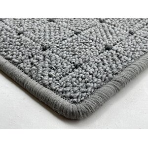 Kusový koberec Udinese šedý čtverec - 250x250 cm Vopi koberce