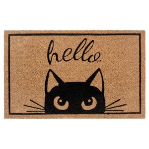 Rohožka Hello s kočkou 105703 - 45x70 cm Hanse Home Collection koberce