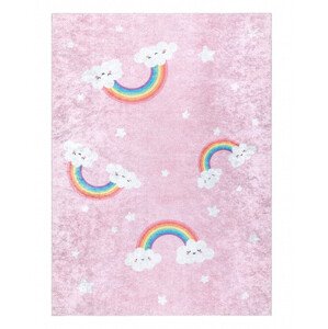 Dětský kusový koberec Junior 52063.802 Rainbow pink - 120x170 cm Dywany Łuszczów