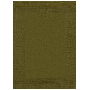 Kusový ručně tkaný koberec Tuscany Textured Wool Border Green - 120x170 cm Flair Rugs koberce