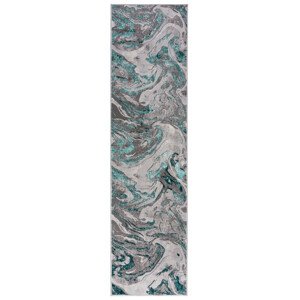 Běhoun Eris Marbled Emerald - 60x230 cm Flair Rugs koberce