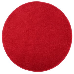 Vánoční kusový koberec Eton červený kruh - 100x100 (průměr) kruh cm Vopi koberce