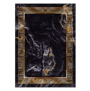 Kusový koberec Miro 51278.809 Marble black / gold - 120x170 cm Dywany Łuszczów
