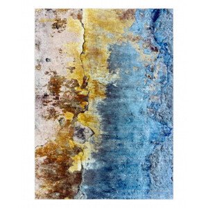 Kusový koberec Miro 51709.803 blue / gold - 120x170 cm Dywany Łuszczów