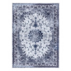 Kusový koberec Miro 51822.812 Rosette navy blue - 80x150 cm Dywany Łuszczów