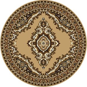 Kusový koberec TEHERAN T-102 beige kruh - 190x190 (průměr) kruh cm Alfa Carpets