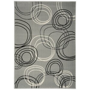 Kusový koberec Kruhy grey - 120x170 cm Alfa Carpets