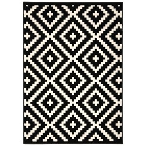 Kusový koberec Gloria new black/cream - 160x230 cm Alfa Carpets