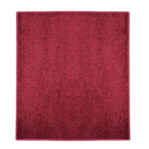 AKCE: 180x180 cm Kusový koberec Eton vínově červený čtverec - 180x180 cm Vopi koberce