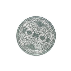 Kusový koberec Gemini 106030 Green kruh z kolekce Elle – na ven i na doma - 140x140 (průměr) kruh cm ELLE Decoration koberce